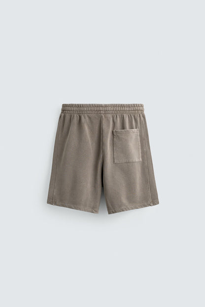 CALÇÕES BERMUDA JOGGER BÁSICOS LAVADOS