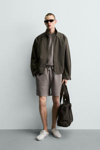 CALÇÕES BERMUDA JOGGER BÁSICOS LAVADOS