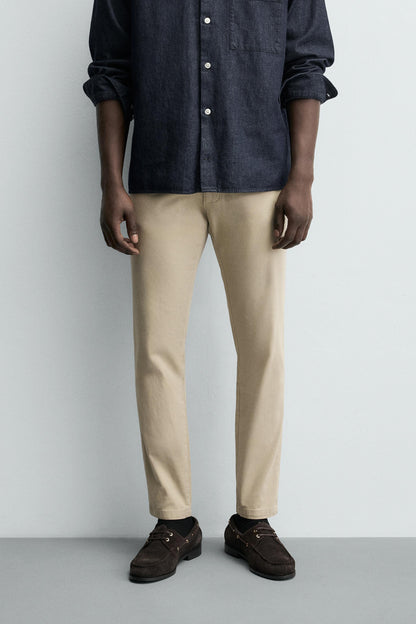 CALÇAS CHINO SKINNY FIT