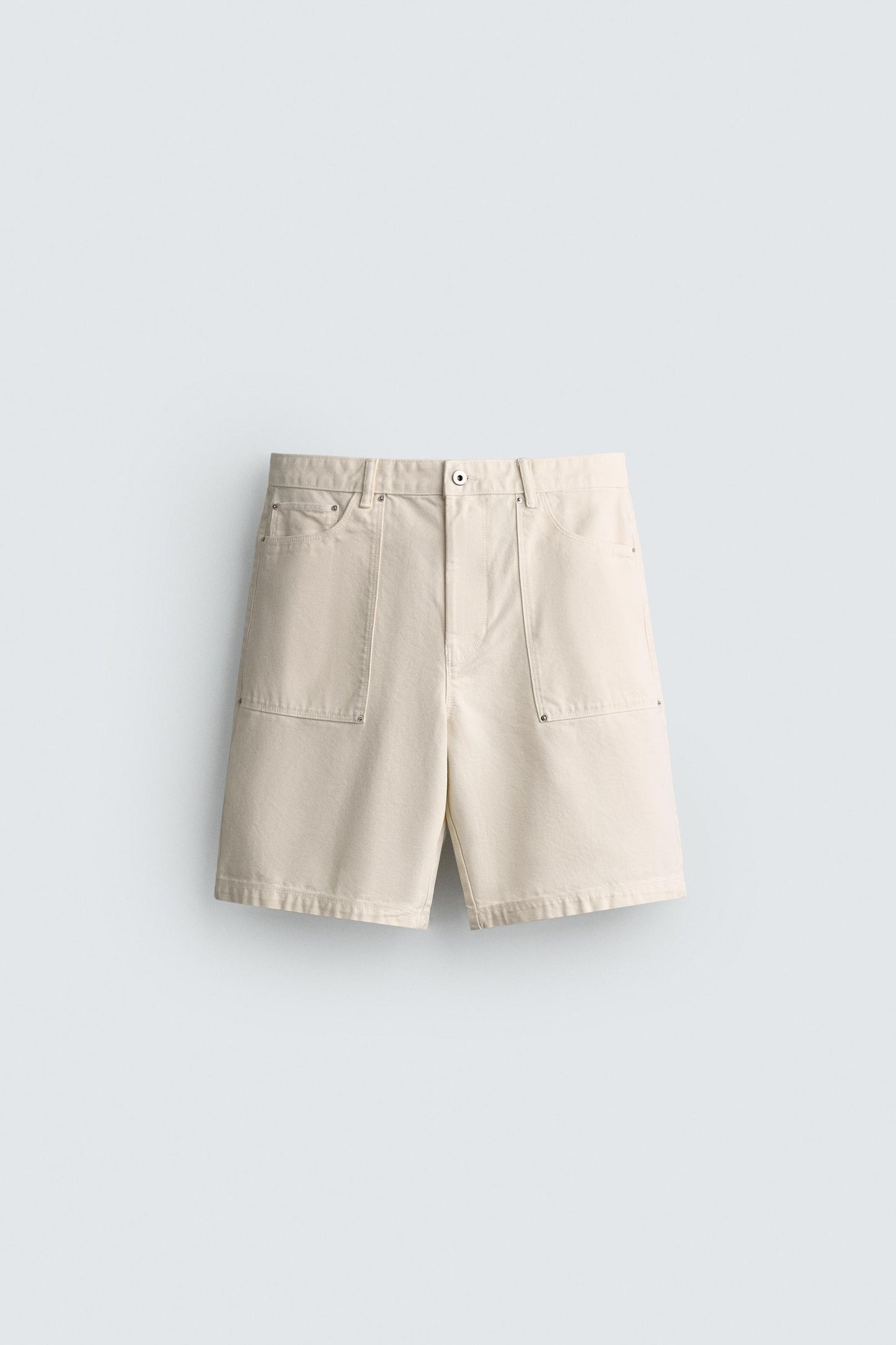 CALÇÕES BERMUDA STRAIGHT FIT COM BOLSOS
