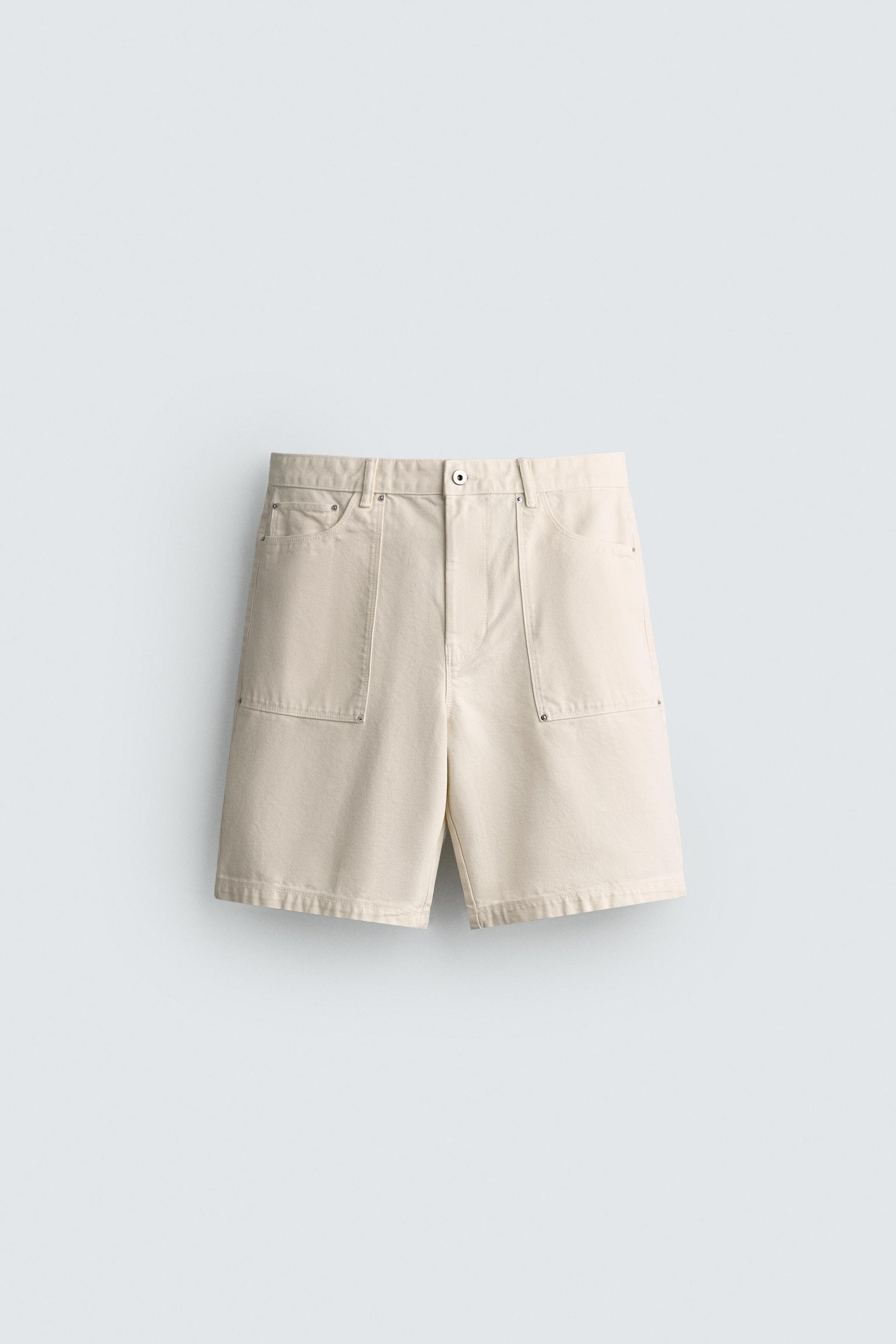 CALÇÕES BERMUDA STRAIGHT FIT COM BOLSOS