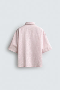 CAMISA JACQUARD COM RELEVO ÀS RISCAS