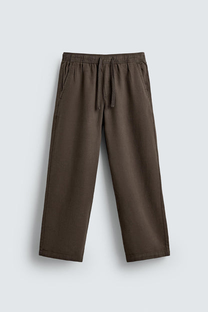 CALÇAS RELAXED FIT COM ESTRUTURA