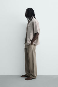CAMISA RELAXED FIT XADREZ COM TEXTO