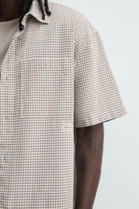 CAMISA RELAXED FIT XADREZ COM TEXTO