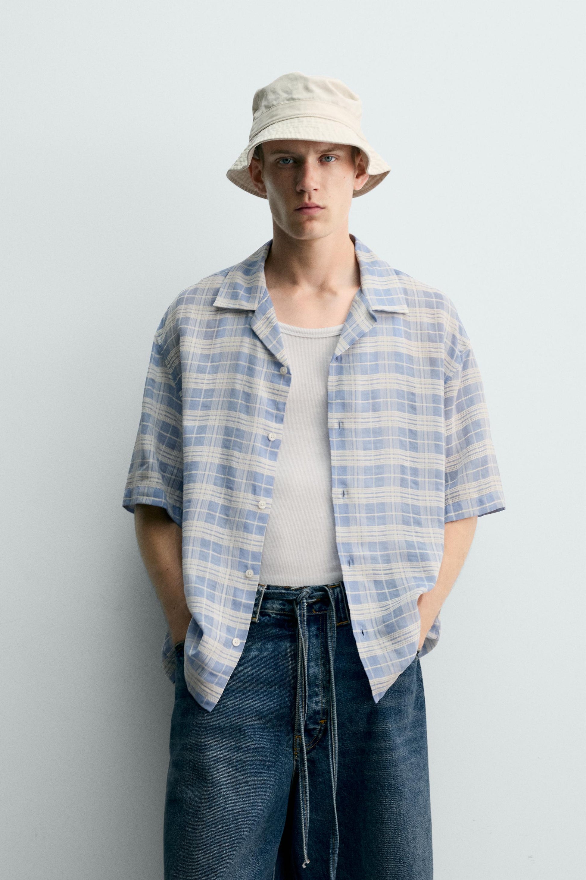 CAMISA JACQUARD QUADRADOS