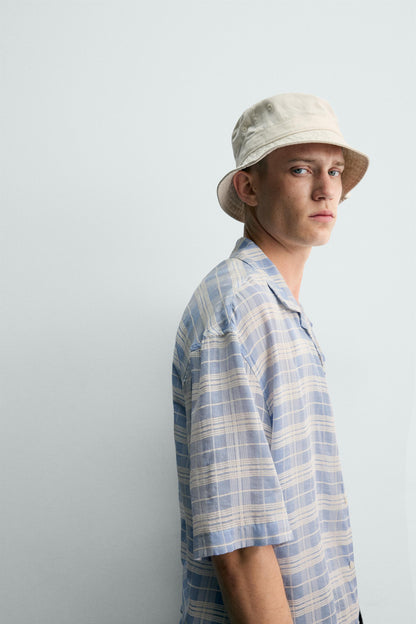 CAMISA JACQUARD QUADRADOS