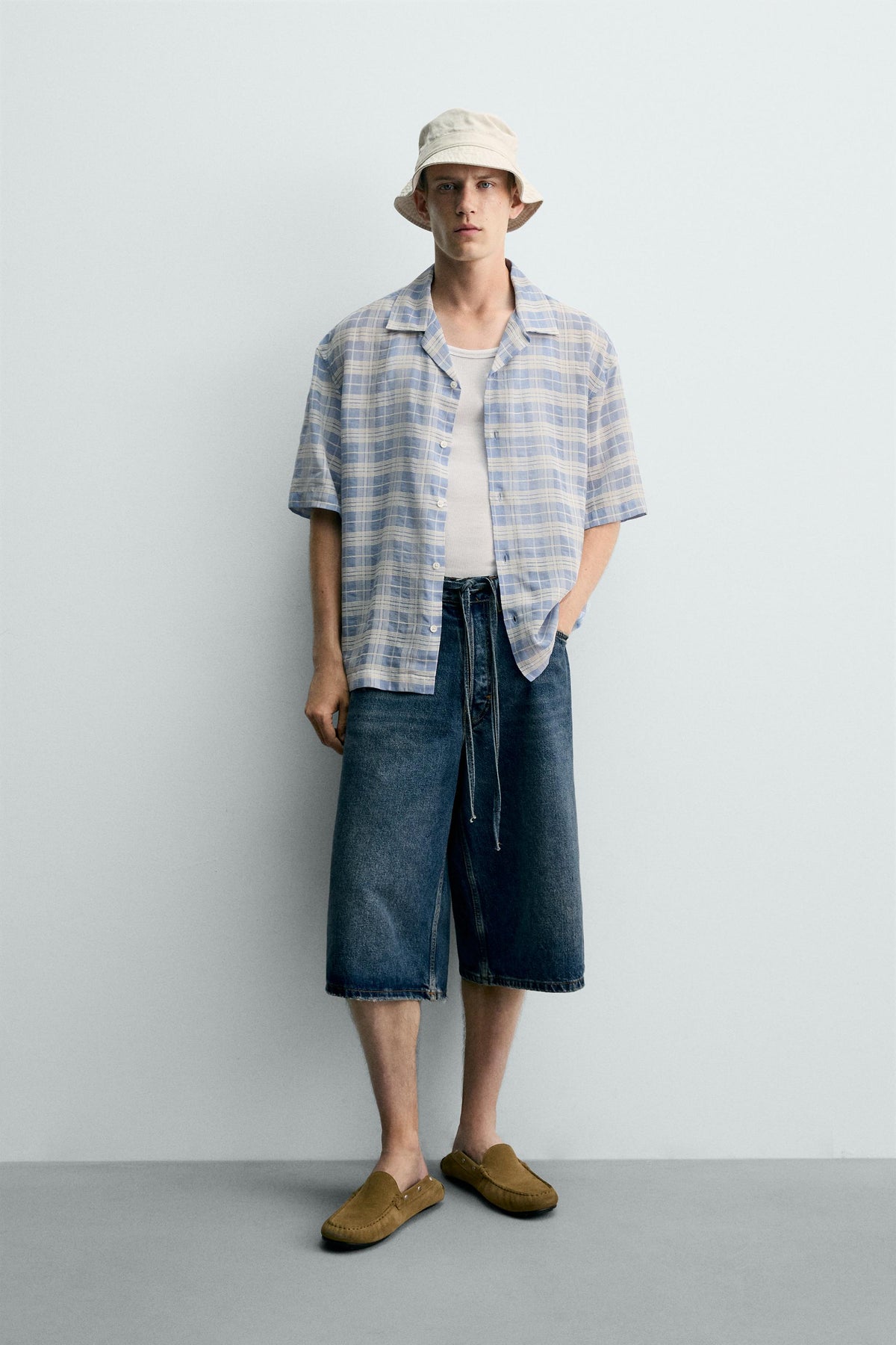 CAMISA JACQUARD QUADRADOS
