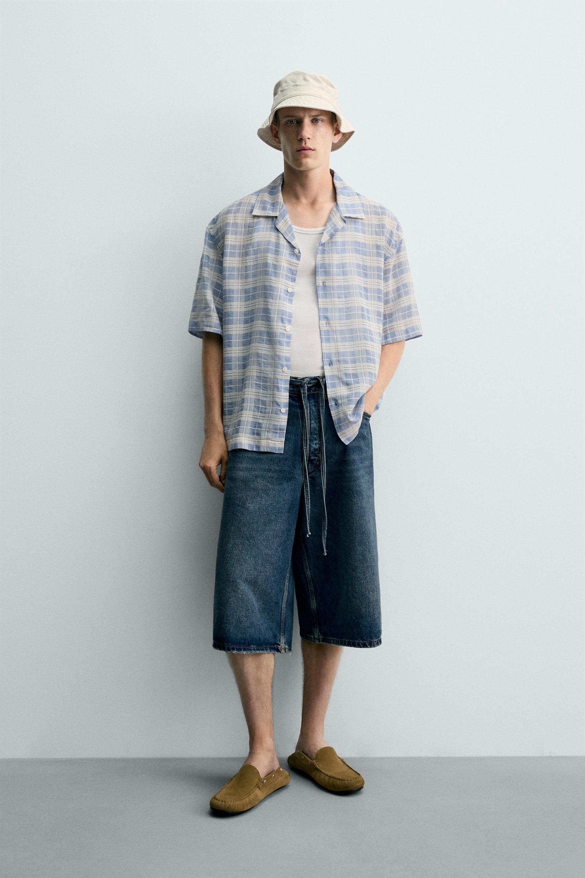 CAMISA JACQUARD QUADRADOS