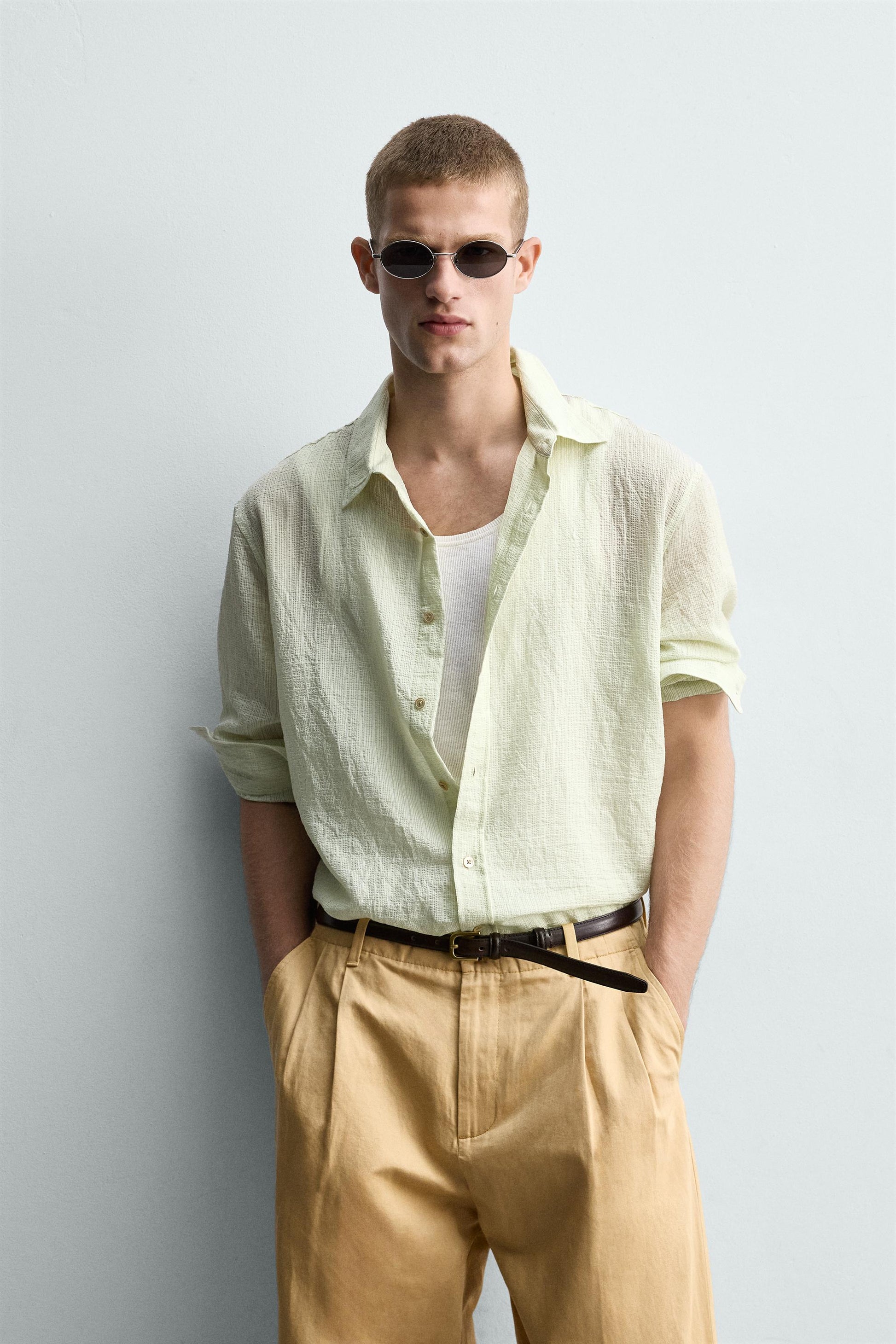 CAMISA FLUIDA DE ESTRUTURA RELAXED FIT