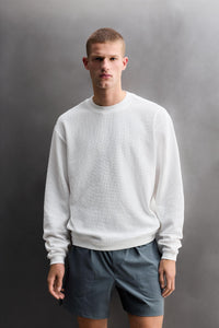 SWEATSHIRT DE TREINO CREWNECK WAFFLE
