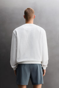 SWEATSHIRT DE TREINO CREWNECK WAFFLE