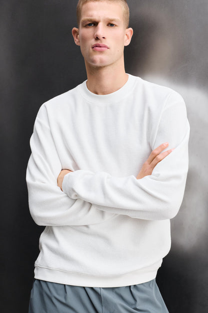 SWEATSHIRT DE TREINO CREWNECK WAFFLE