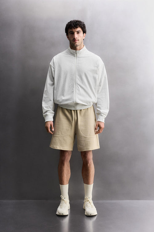 SWEATSHIRT RELAX FIT COM FECHO DE CORRER