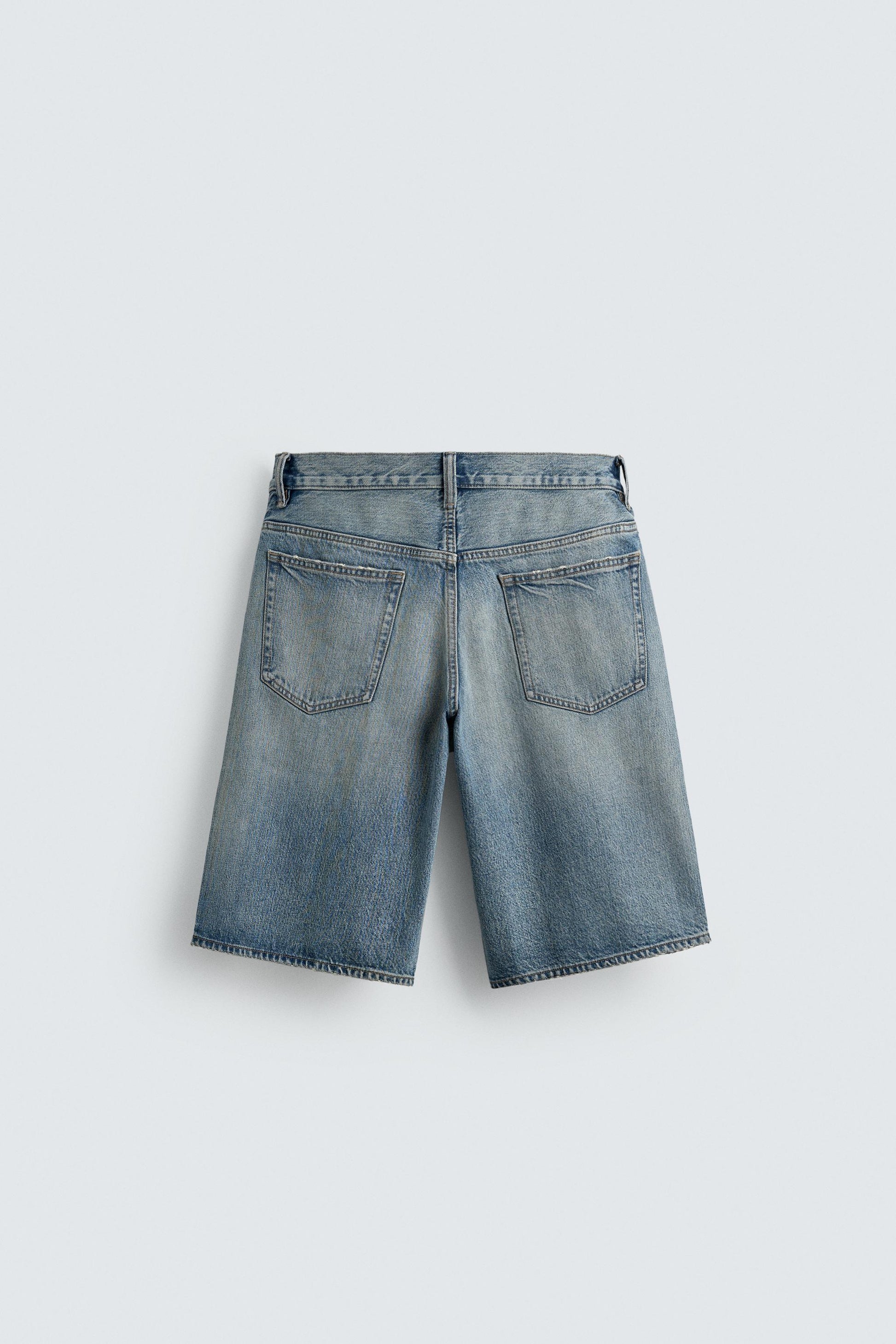 CALÇÕES BERMUDA DENIM BAGGY FIT