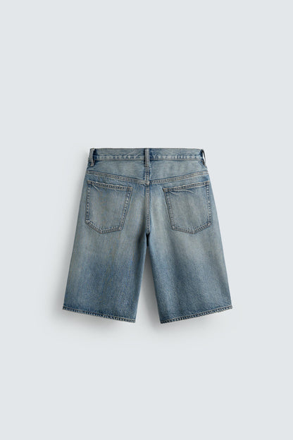 CALÇÕES BERMUDA DENIM BAGGY FIT