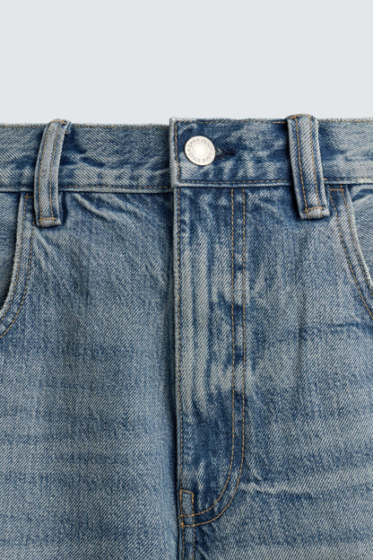 CALÇÕES BERMUDA DENIM BAGGY FIT