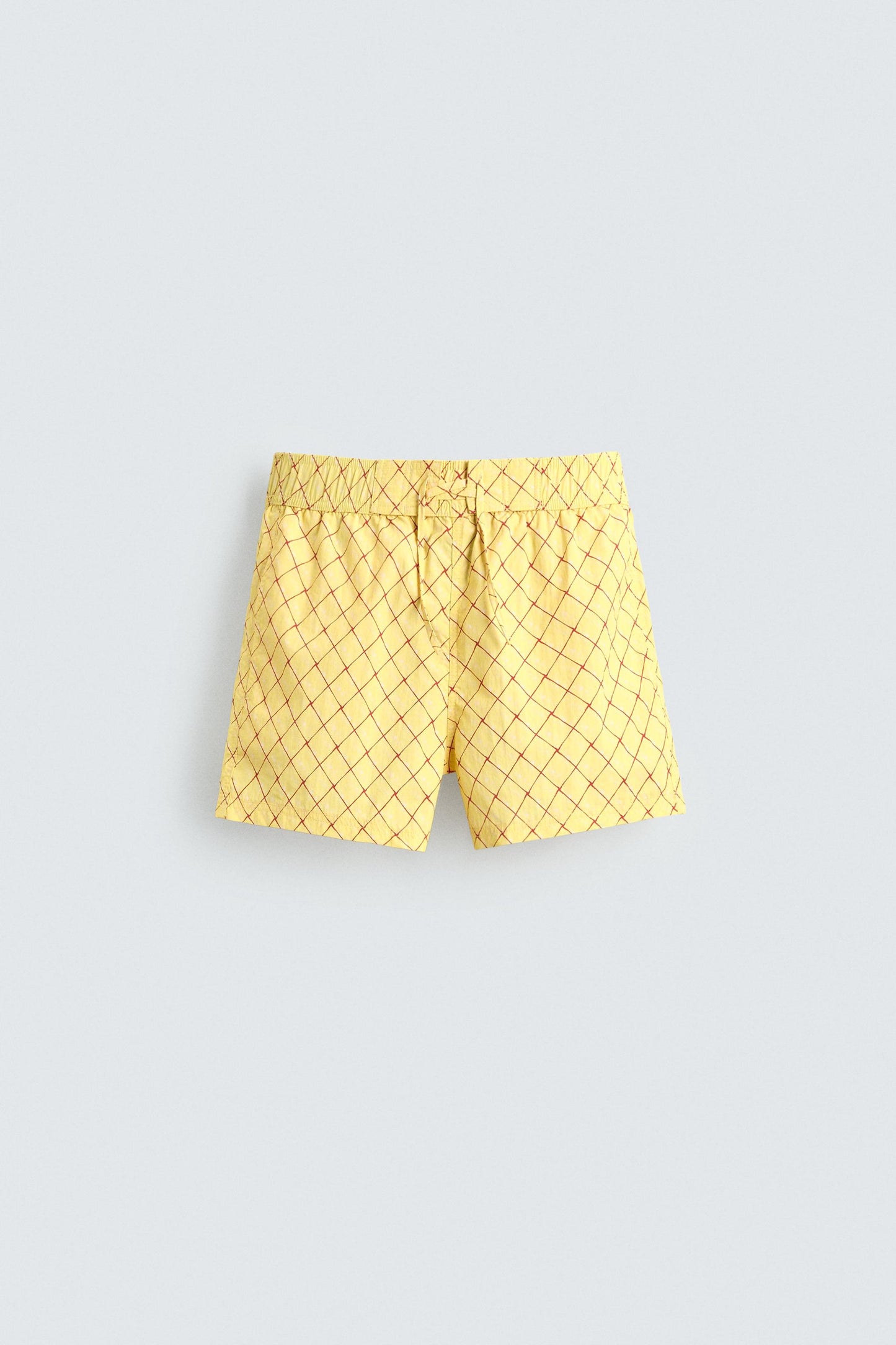 CALÇÕES DE BANHO COM ESTAMPADO GEOMÉTRICO LAVADO