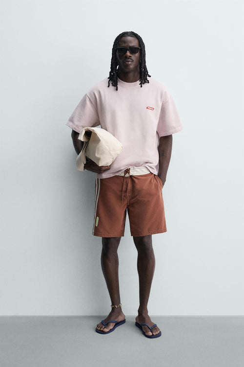 CALÇÕES DE BANHO COMPRIDOS COM BANDAS PUKAS SURF X ZARA