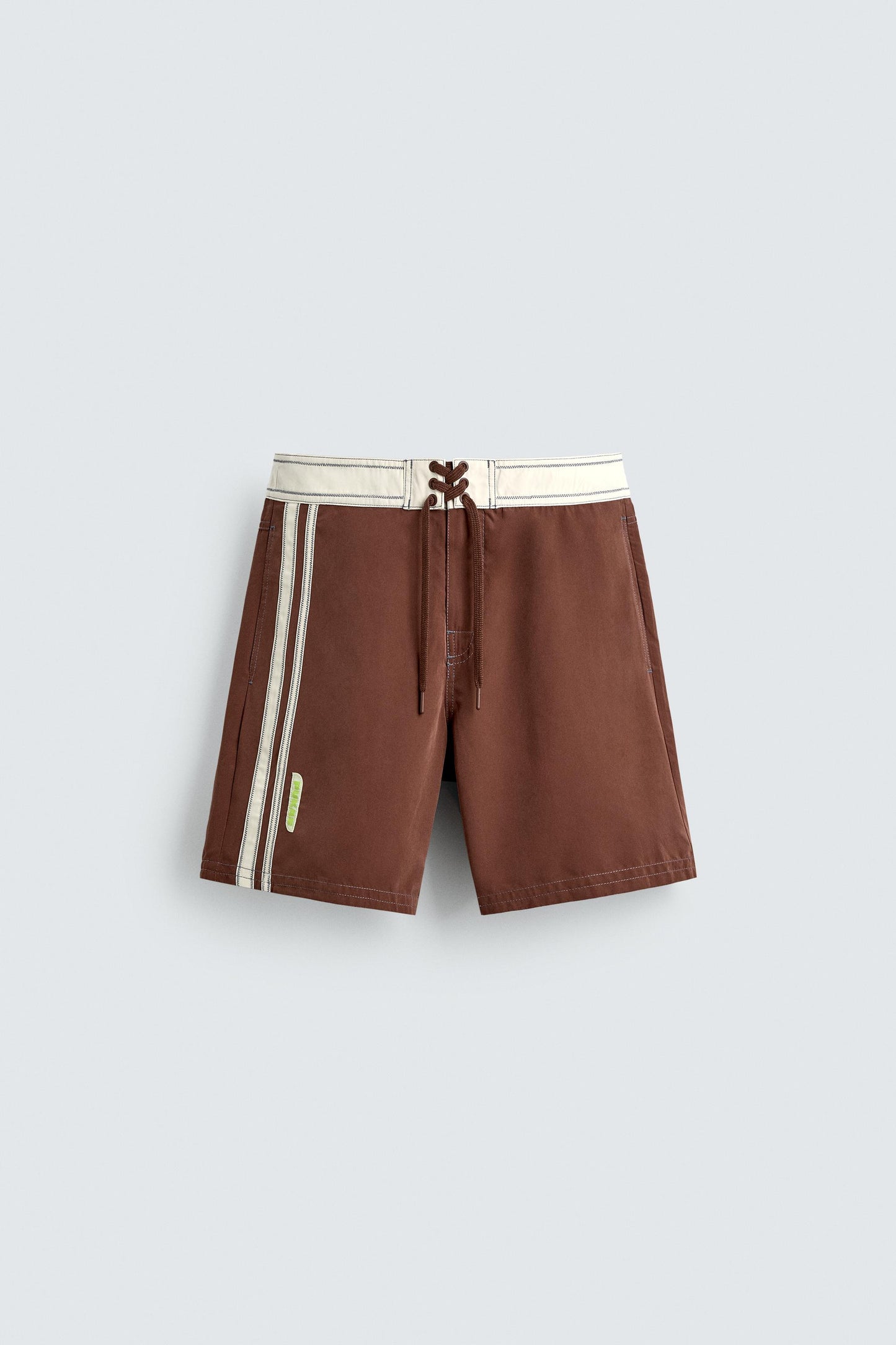 CALÇÕES DE BANHO COMPRIDOS COM BANDAS PUKAS SURF X ZARA