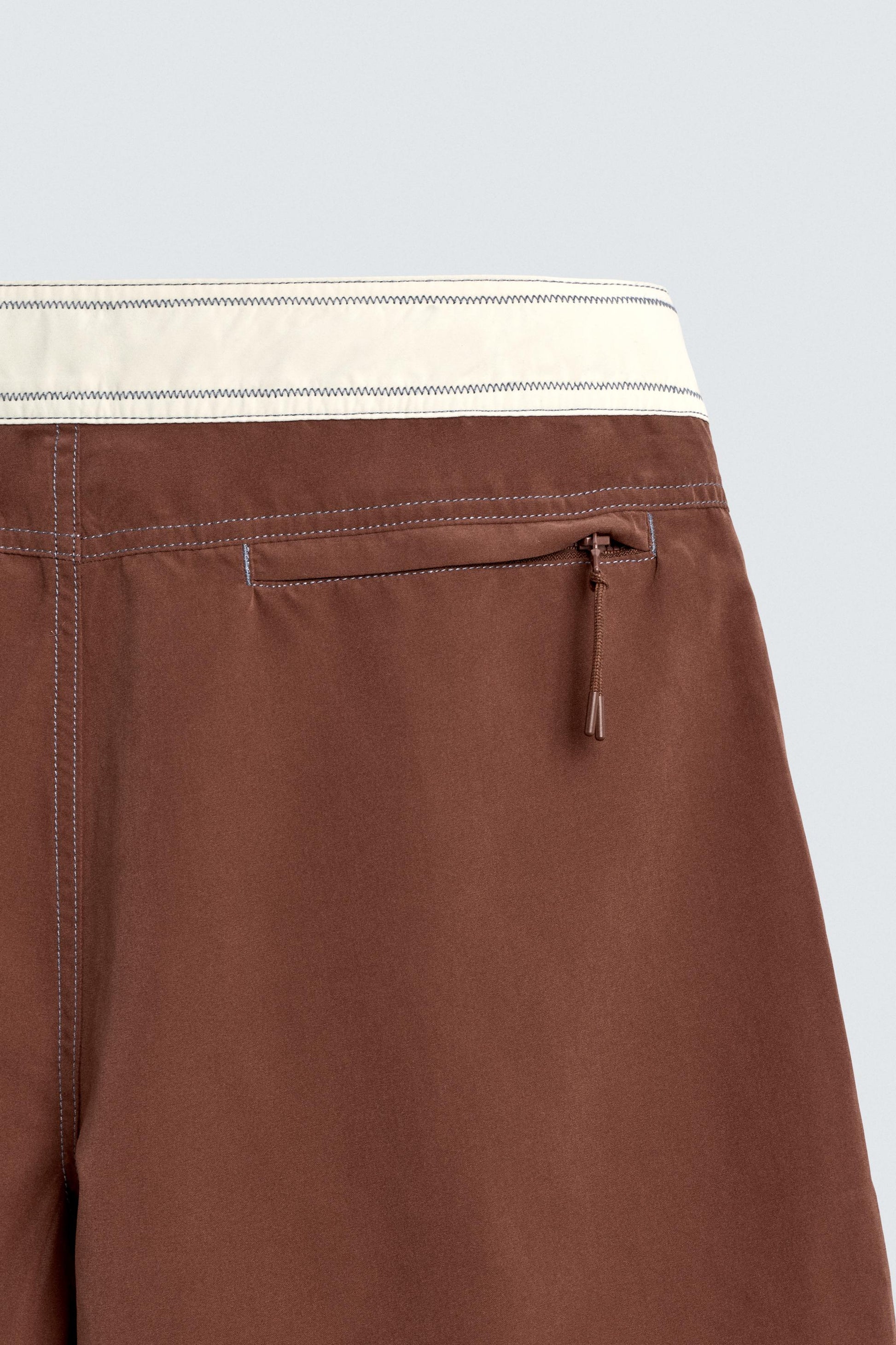 CALÇÕES DE BANHO COMPRIDOS COM BANDAS PUKAS SURF X ZARA