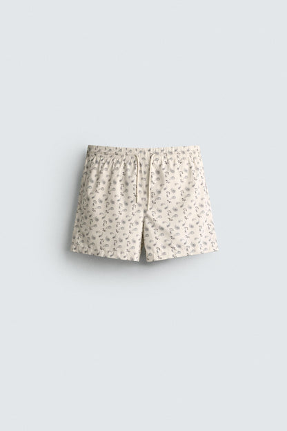 CALÇÕES DE BANHO MÉDIOS COM ESTAMPADO PAISLEY