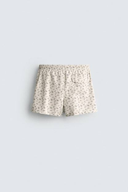 CALÇÕES DE BANHO MÉDIOS COM ESTAMPADO PAISLEY
