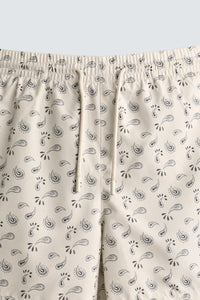 CALÇÕES DE BANHO MÉDIOS COM ESTAMPADO PAISLEY