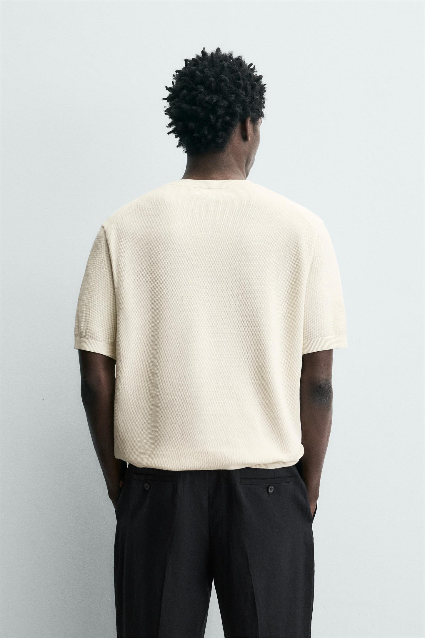 T-SHIRT DE MALHA RELAXED FIT