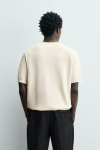 T-SHIRT DE MALHA RELAXED FIT