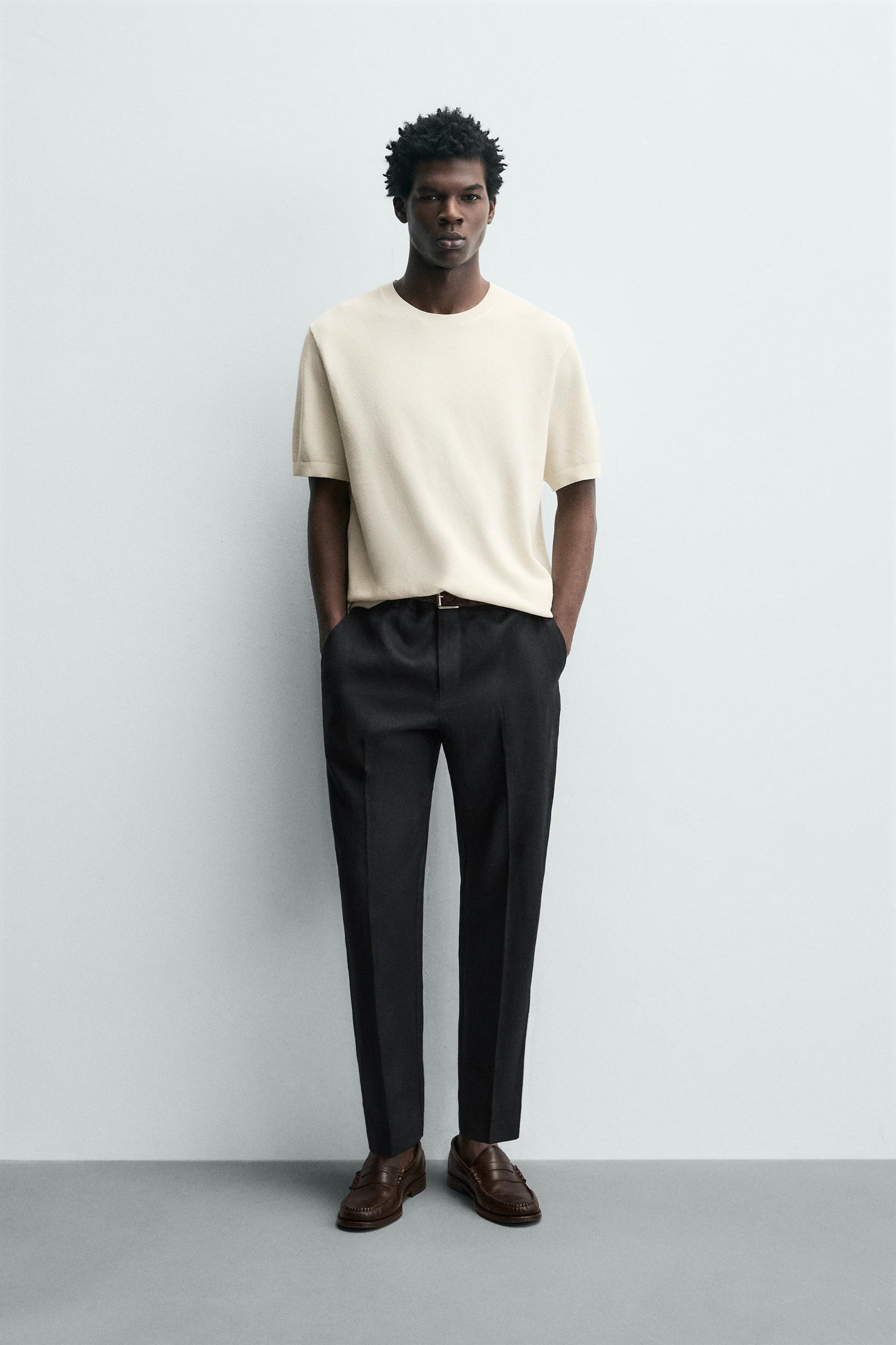 T-SHIRT DE MALHA RELAXED FIT