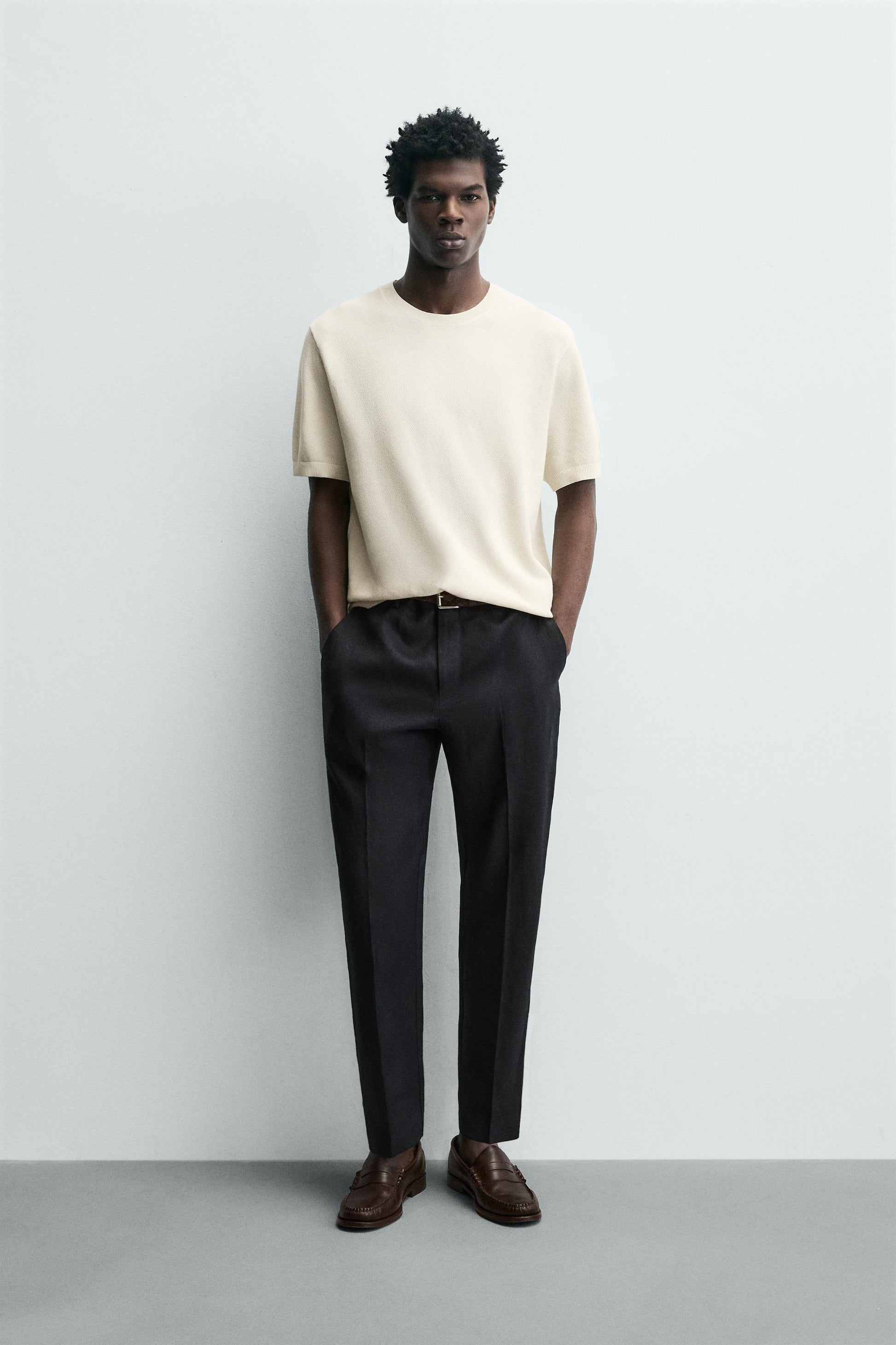 T-SHIRT DE MALHA RELAXED FIT