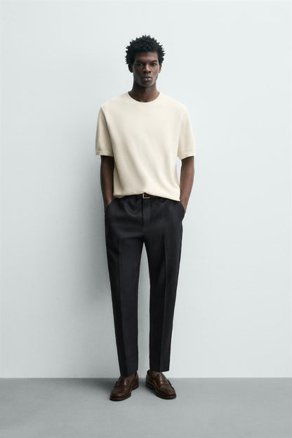 T-SHIRT DE MALHA RELAXED FIT