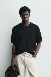 T-SHIRT DE MALHA RELAXED FIT