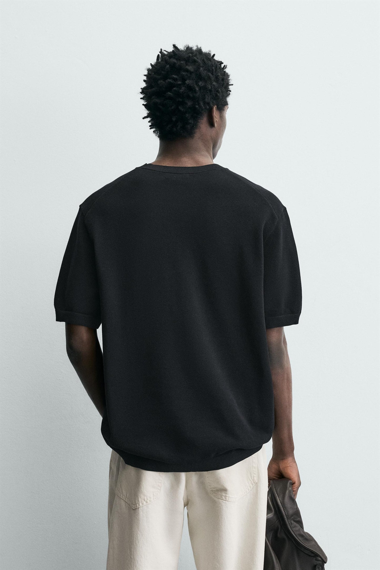 T-SHIRT DE MALHA RELAXED FIT
