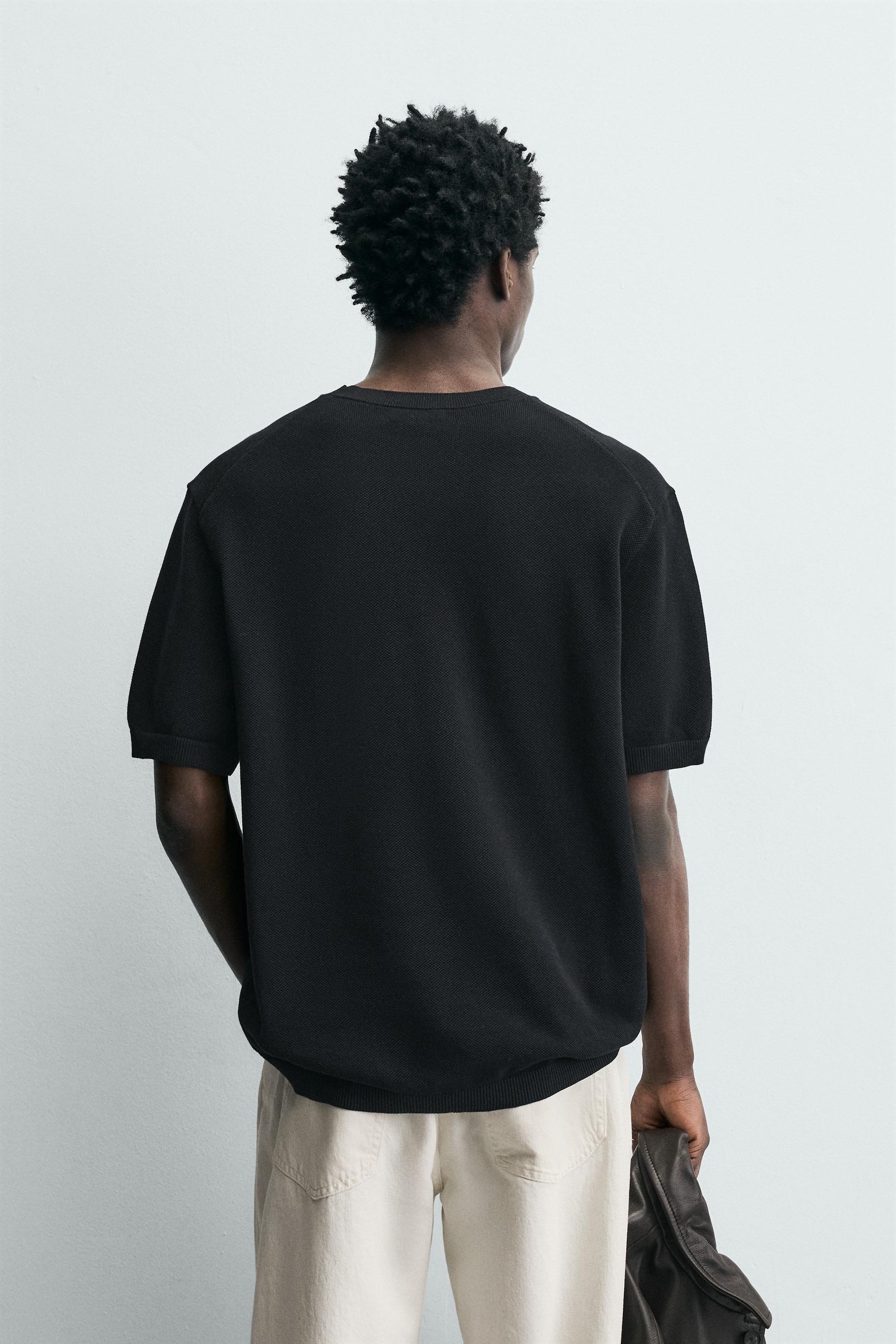 T-SHIRT DE MALHA RELAXED FIT