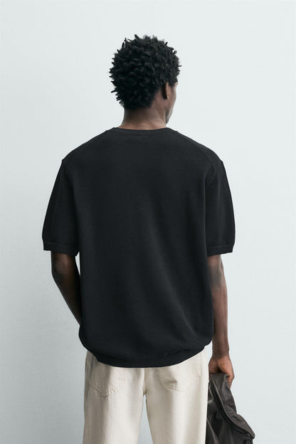 T-SHIRT DE MALHA RELAXED FIT