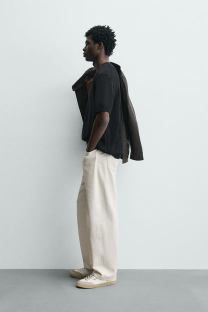 T-SHIRT DE MALHA RELAXED FIT
