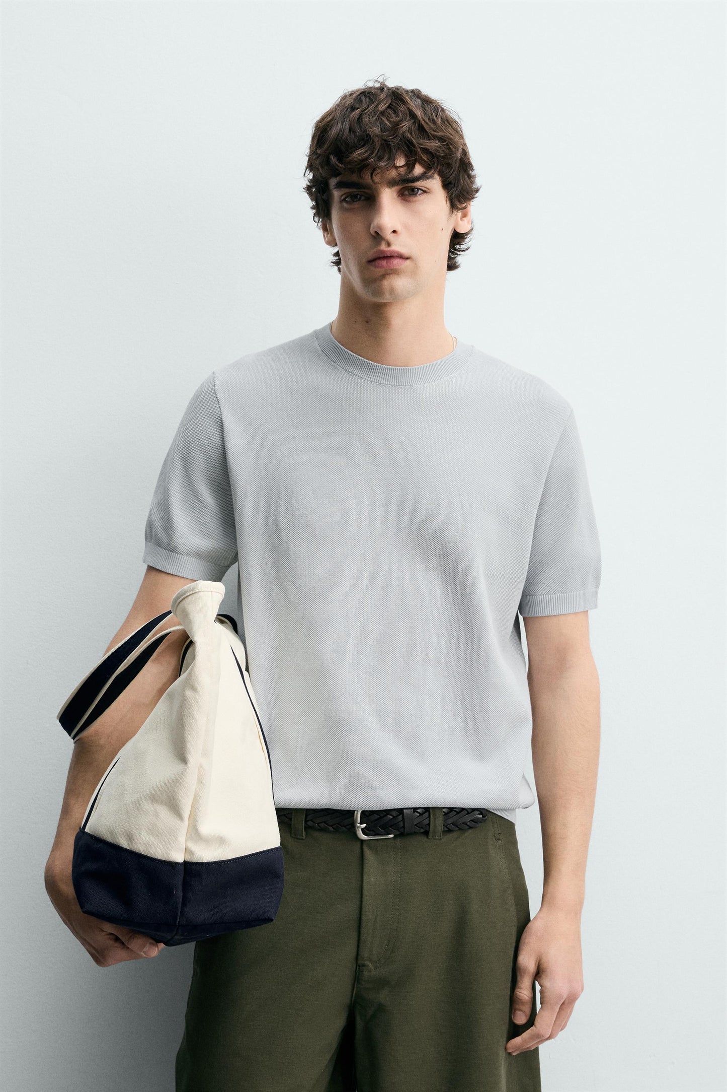 T-SHIRT DE MALHA RELAXED FIT