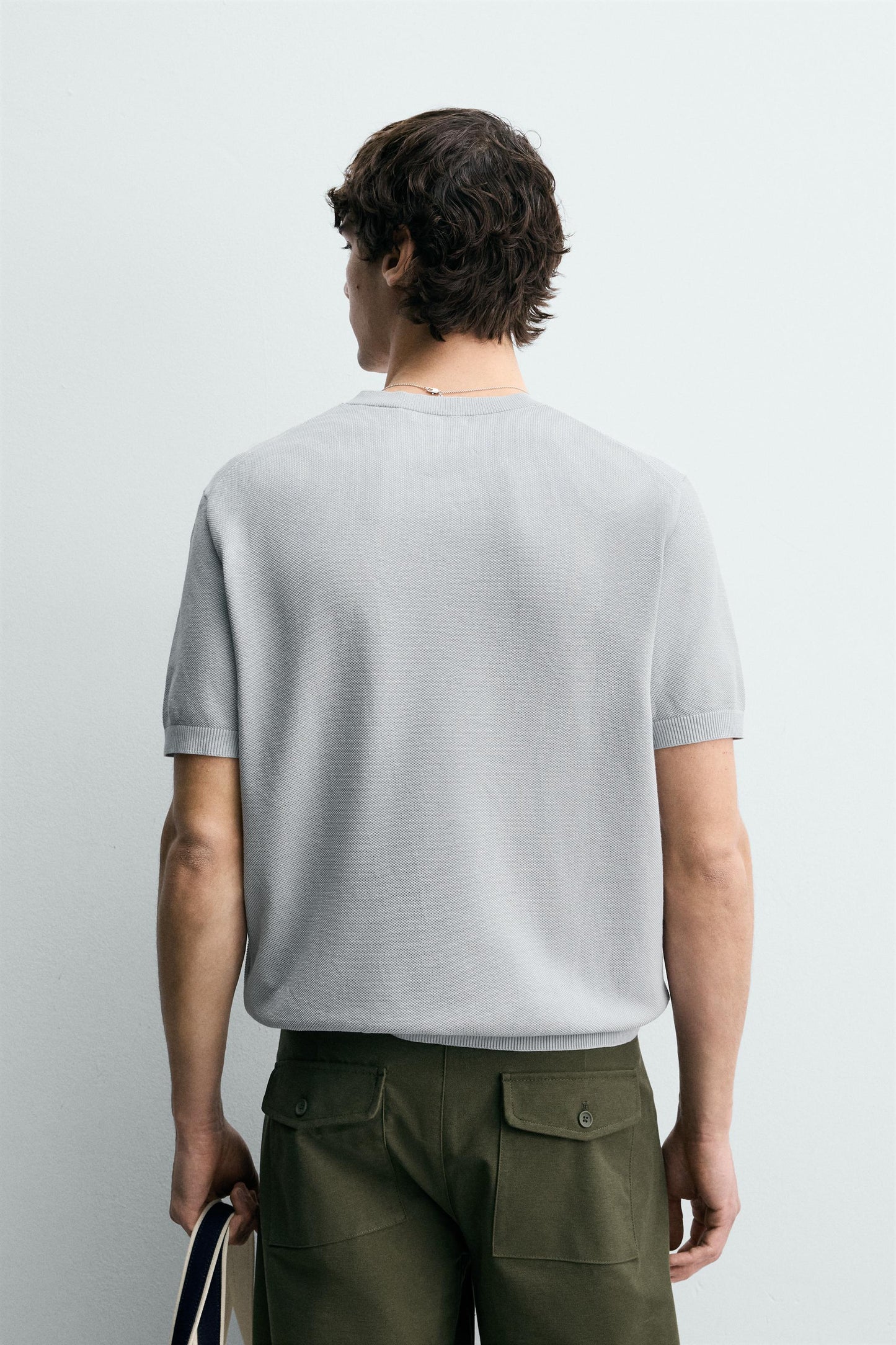 T-SHIRT DE MALHA RELAXED FIT