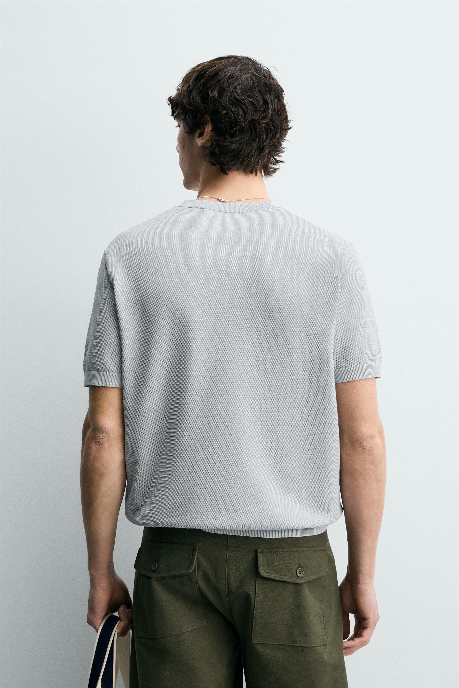 T-SHIRT DE MALHA RELAXED FIT