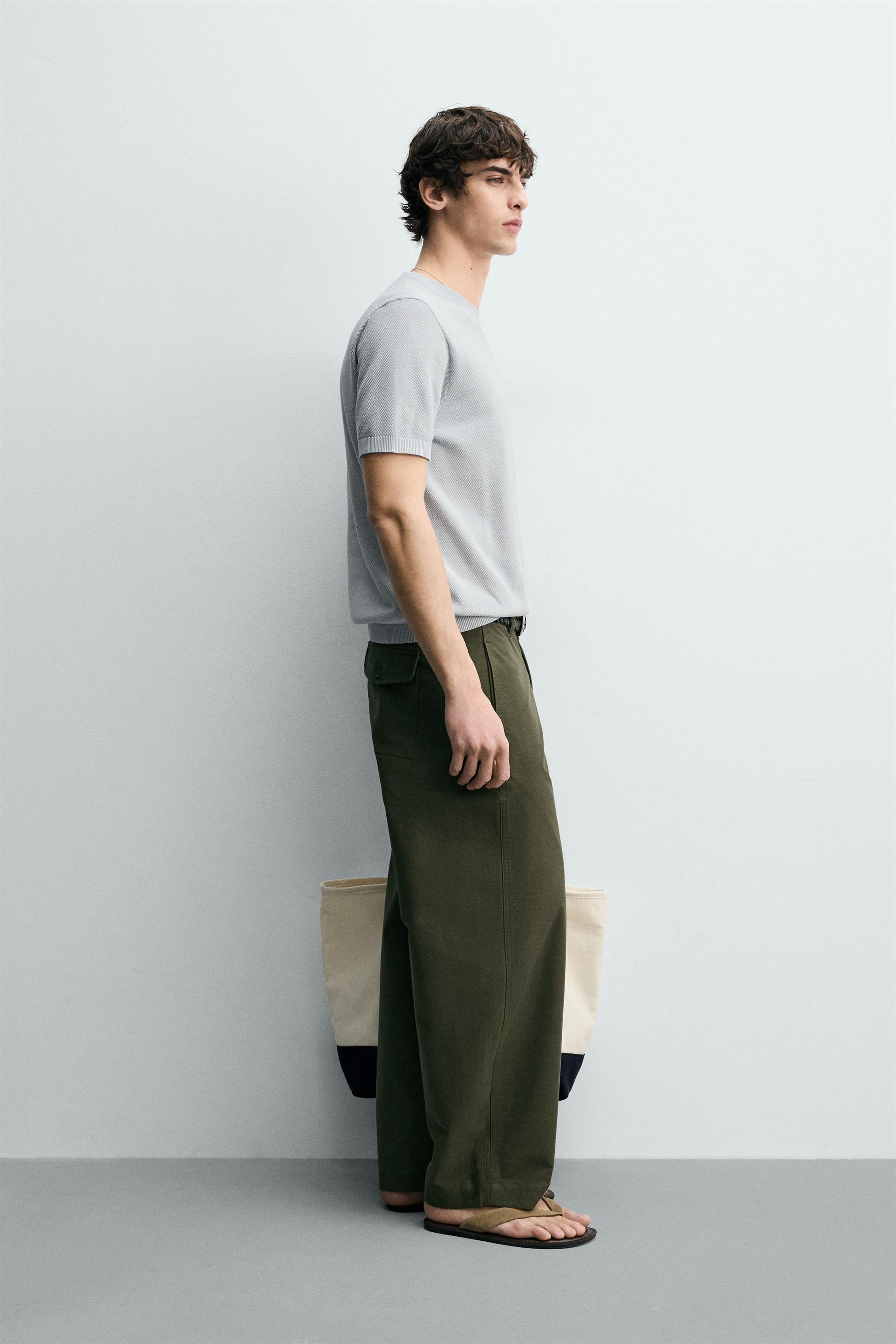 T-SHIRT DE MALHA RELAXED FIT