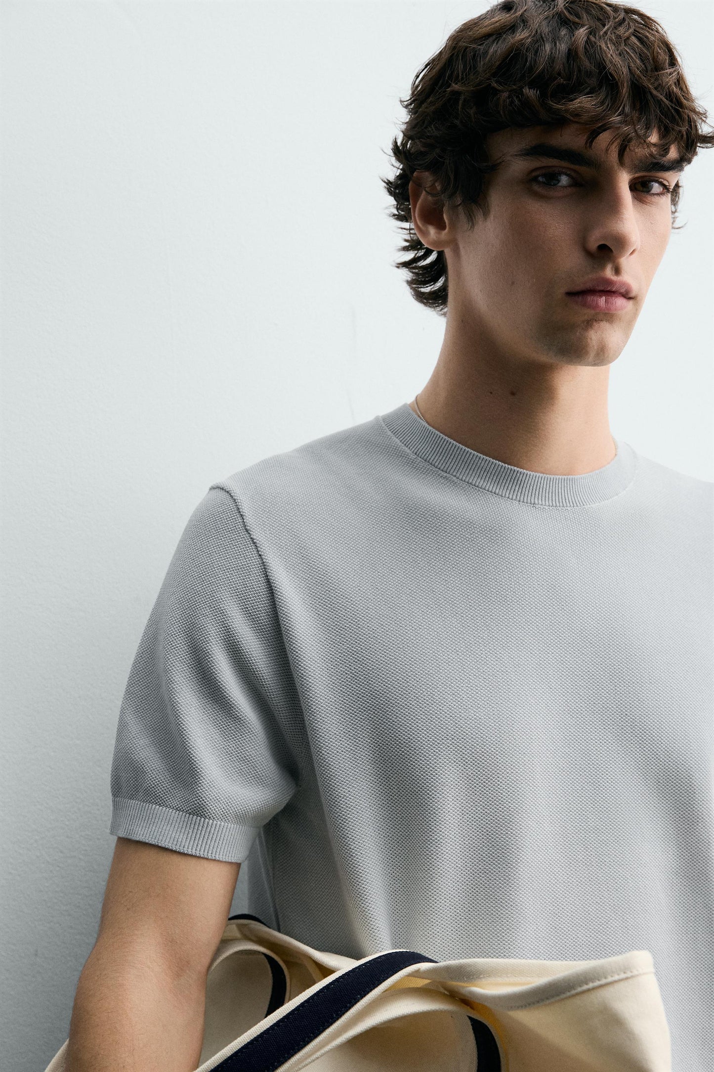 T-SHIRT DE MALHA RELAXED FIT