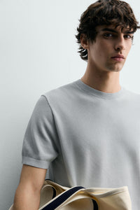 T-SHIRT DE MALHA RELAXED FIT