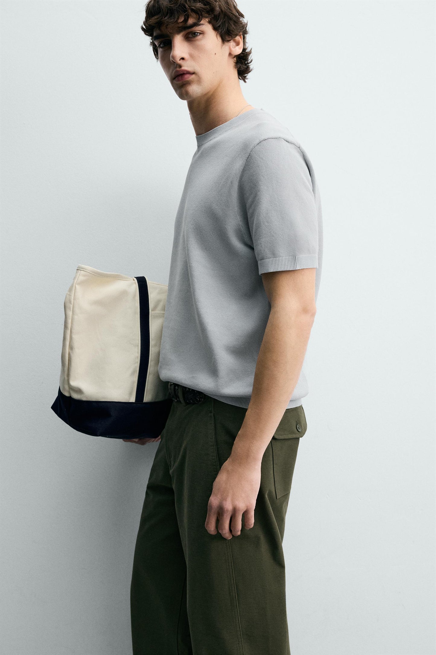 T-SHIRT DE MALHA RELAXED FIT
