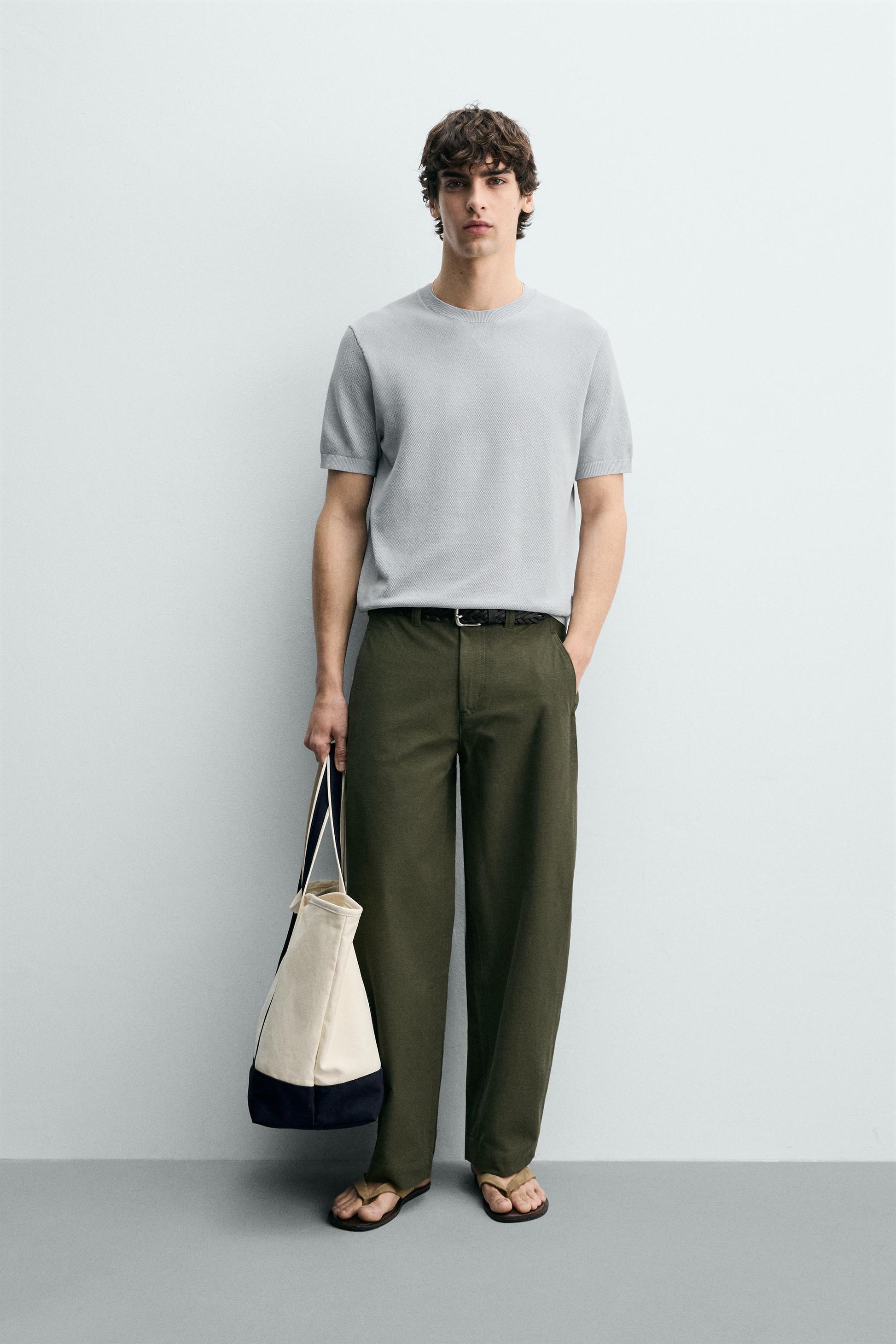 T-SHIRT DE MALHA RELAXED FIT