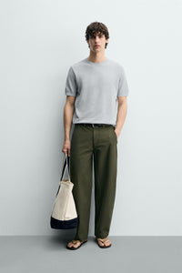T-SHIRT DE MALHA RELAXED FIT