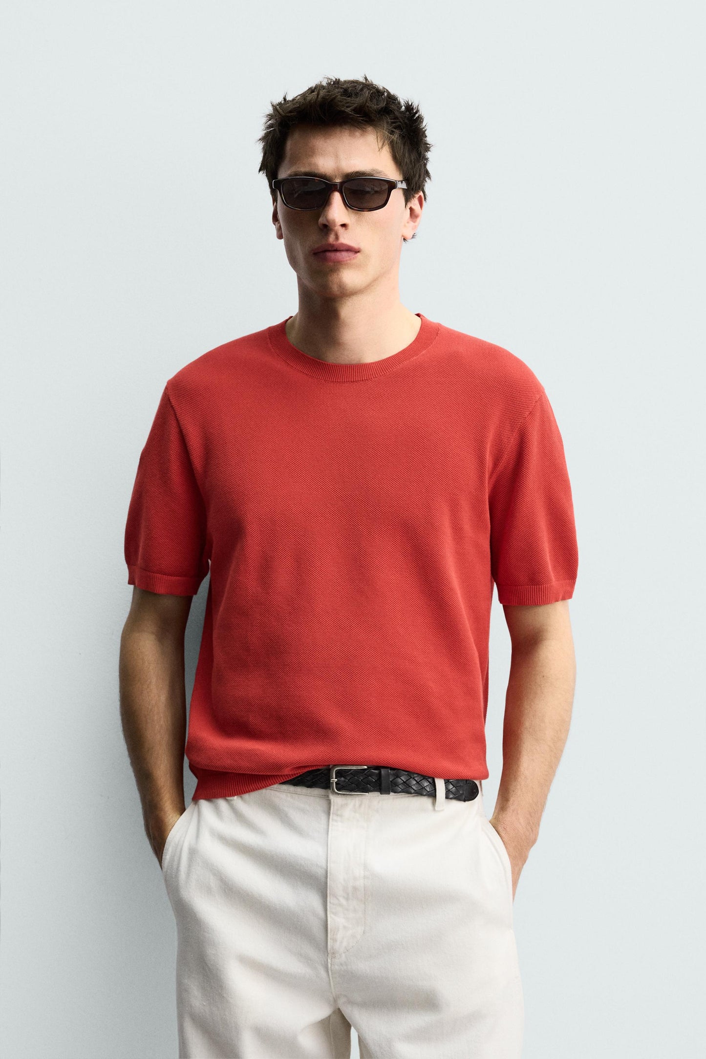 T-SHIRT DE MALHA RELAXED FIT