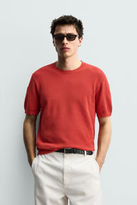 T-SHIRT DE MALHA RELAXED FIT