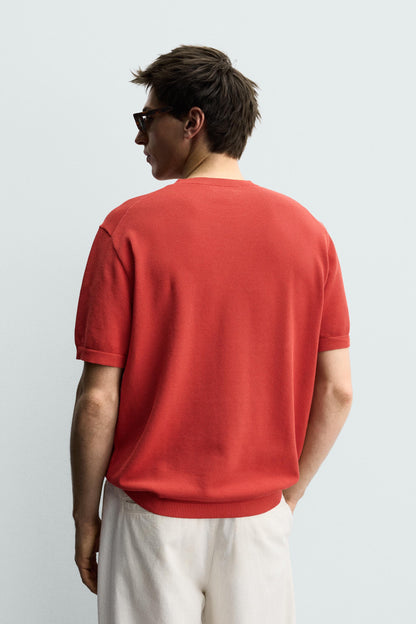 T-SHIRT DE MALHA RELAXED FIT